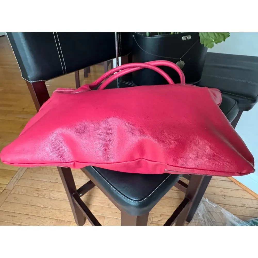MARC JACOBS FUSCHIA PINK LEATHER TOTE (300